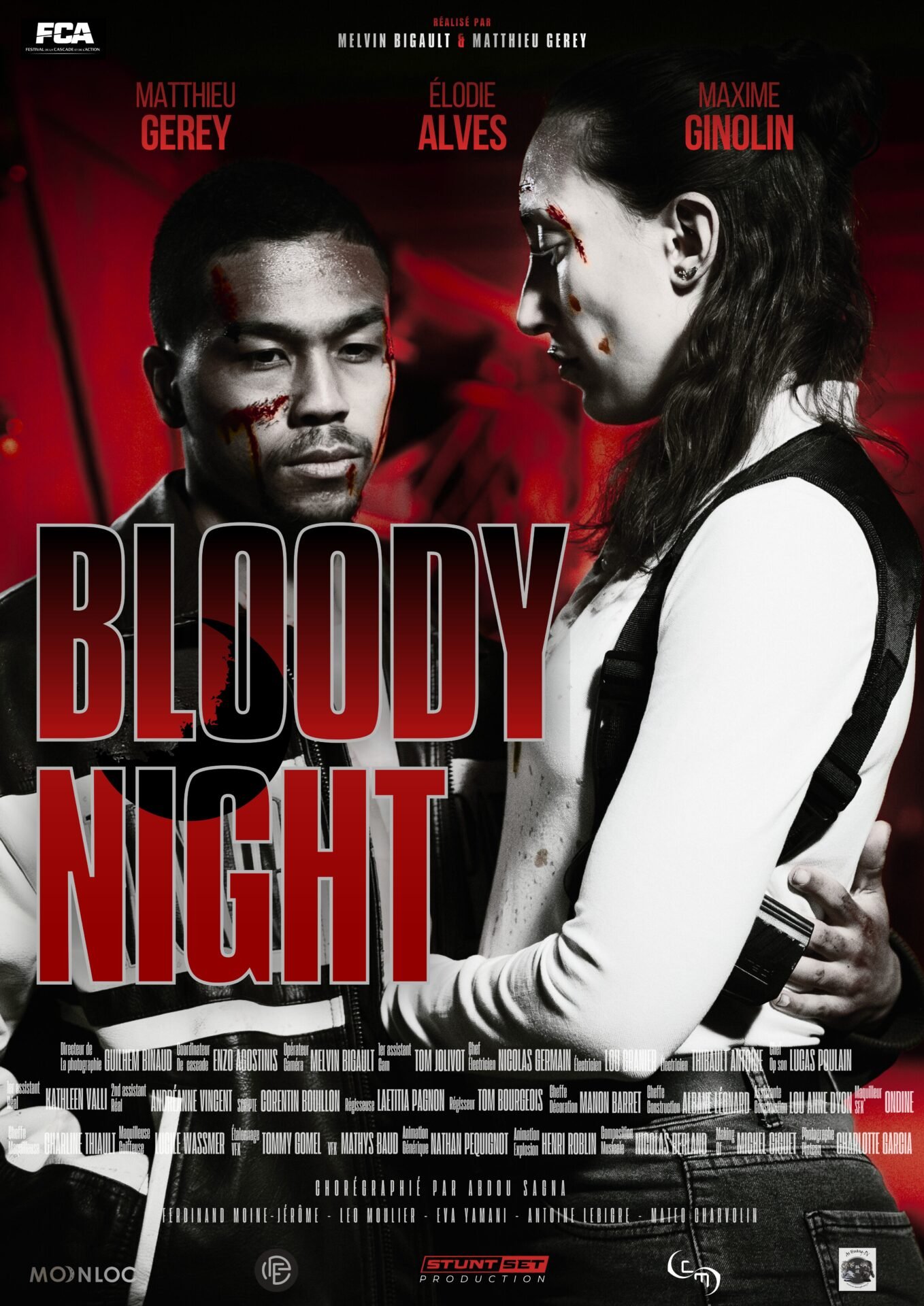 Bloody Night poster by Melvin Bigault and Matthieu Gerey